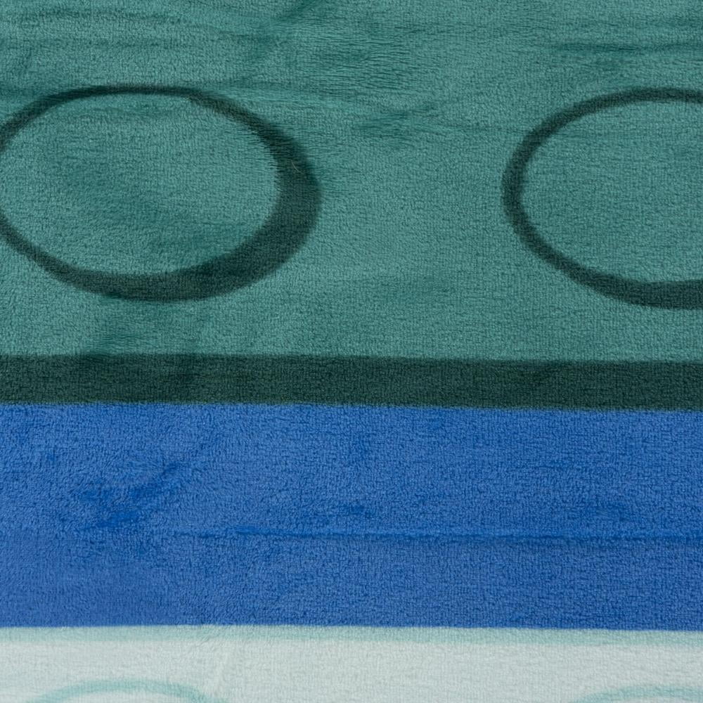 Reversible Sherpa Master Builder Kids Blue Silk Touch Throw Blanket 62" x 90" Ultra-Soft and Cozy - Lightweight Plush Warm Blanket for All Seasons Detail