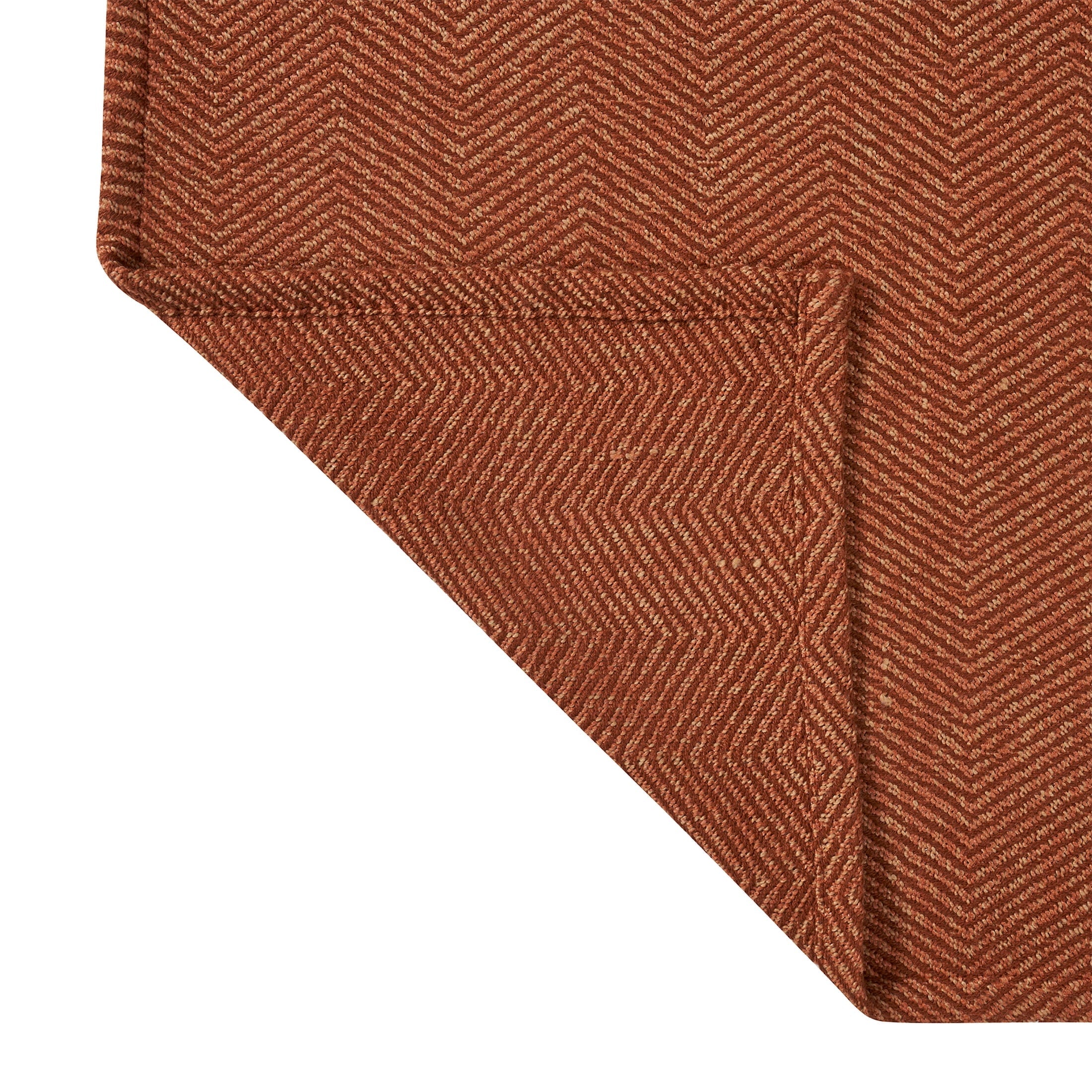 Lightweight Warm Beautiful Rust Woven Herringbone Throw , 50" x 60" - Luxury Knitted Decorative Throw Blanket with Fringes Detail