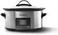 Oval Ceramic Crock-Pot MyTime 6 Quart Programmable Slow Cooker S08D - Large Capacity Electric Stew Pot & Slow Cooker - Default Title