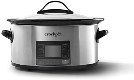 Oval Ceramic Crock-Pot MyTime 6 Quart Programmable Slow Cooker S08D - Large Capacity Electric Stew Pot & Slow Cooker - Default Title