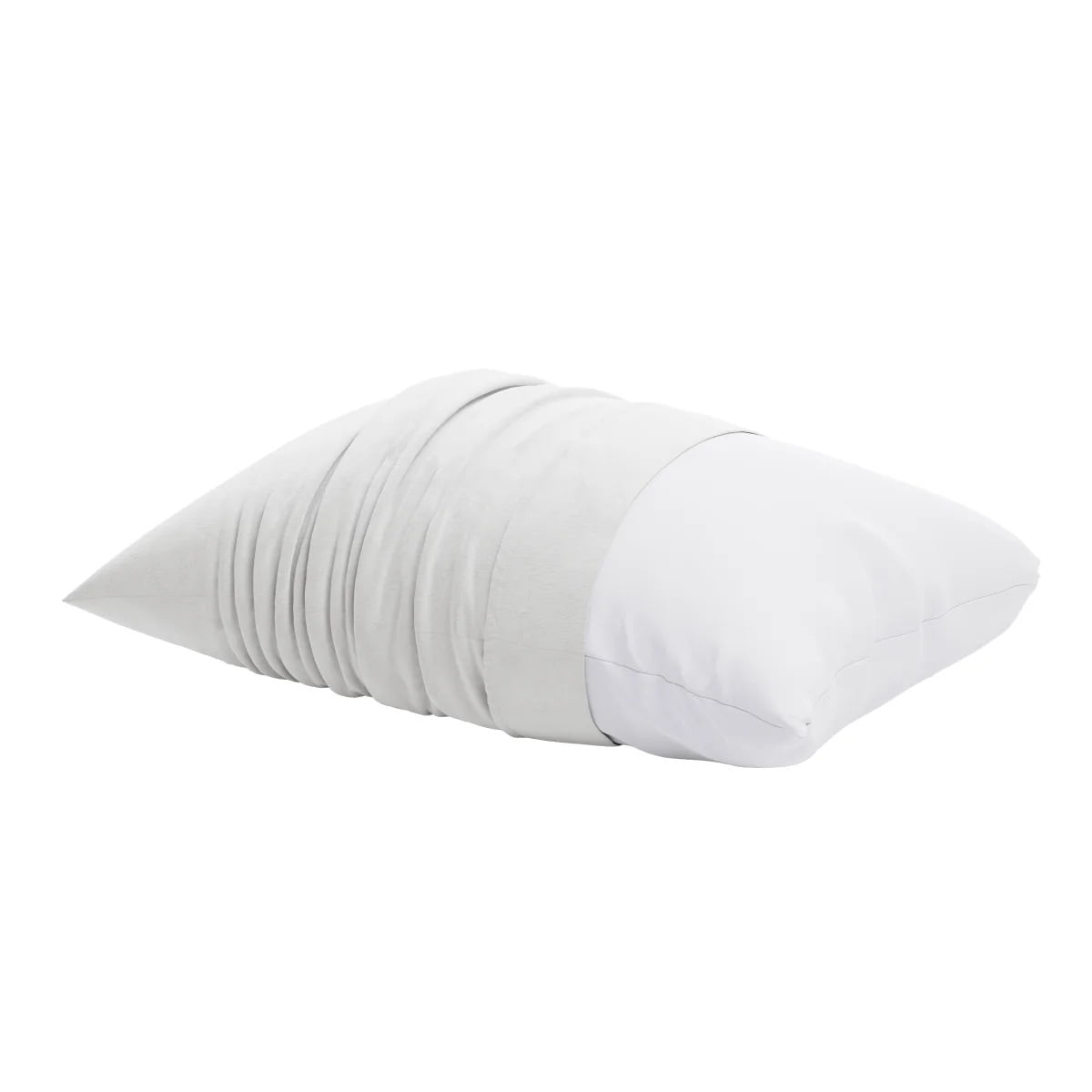 Orthopedic Support Huggable Support Bed Pillow, Standard- Soft Velvety Cover, Squishable Comfort (2 Count) - Orthopedic Shredded Foam Bed Pillow Set Detail