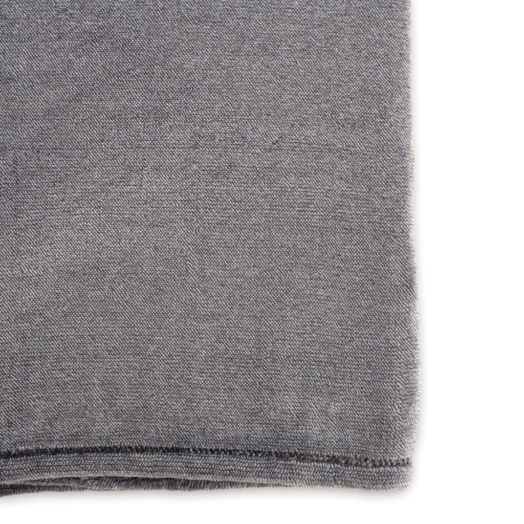 Super Soft Flannel Plush Heathered Soft Oversized Throw Blanket, Gray - Luxury Knitted Decorative Throw Blanket with Fringes Detail