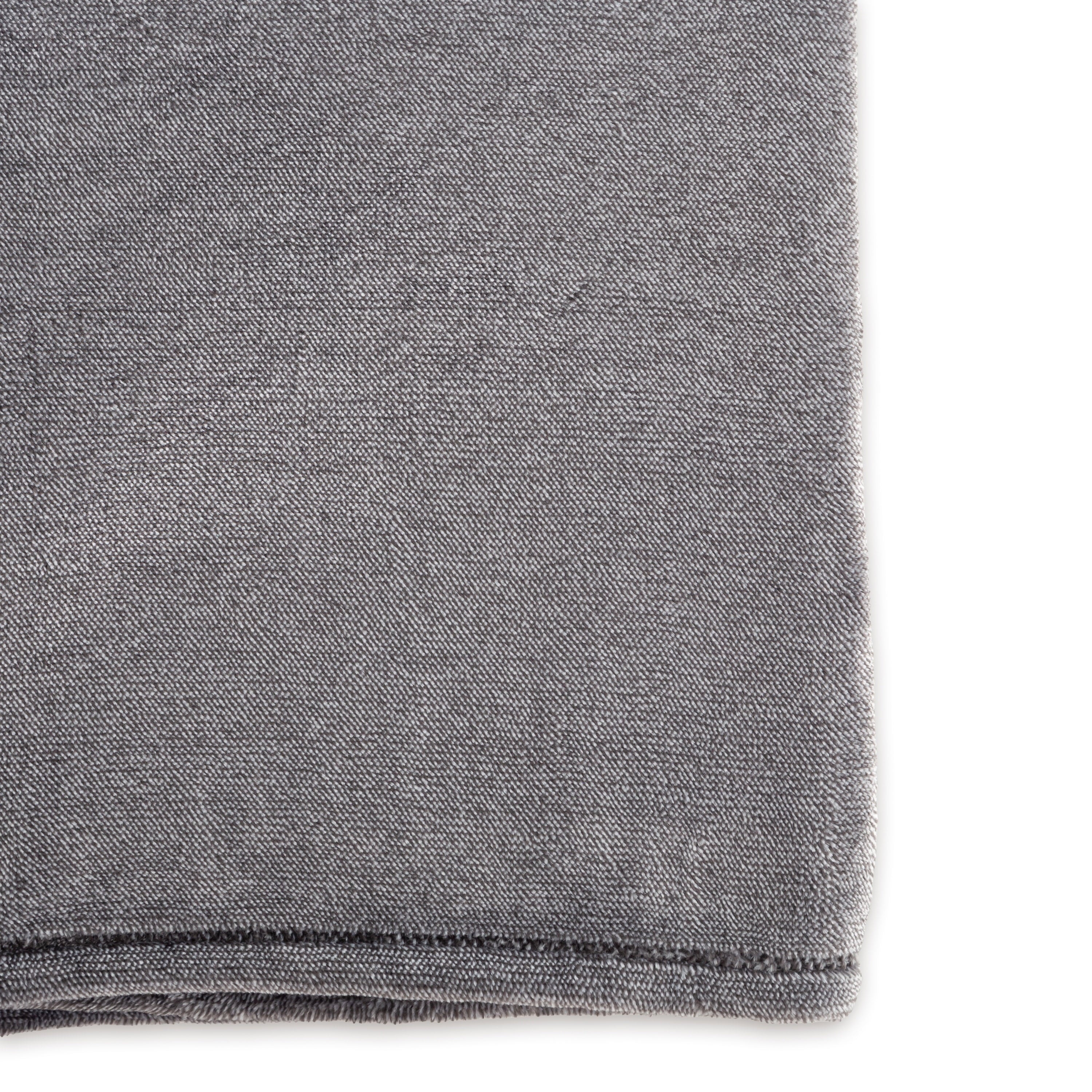 Super Soft Flannel Plush Heathered Soft Oversized Throw Blanket, Gray - Luxury Knitted Decorative Throw Blanket with Fringes Detail