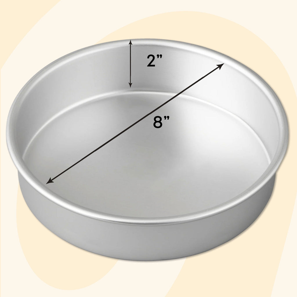 Innovative Aluminum 8" Round Cake Pan 2" Depth Layer Cake Baking Pan, Packaging May Vary - Multi-Functional Manual Food Chopper & Slicer Detail
