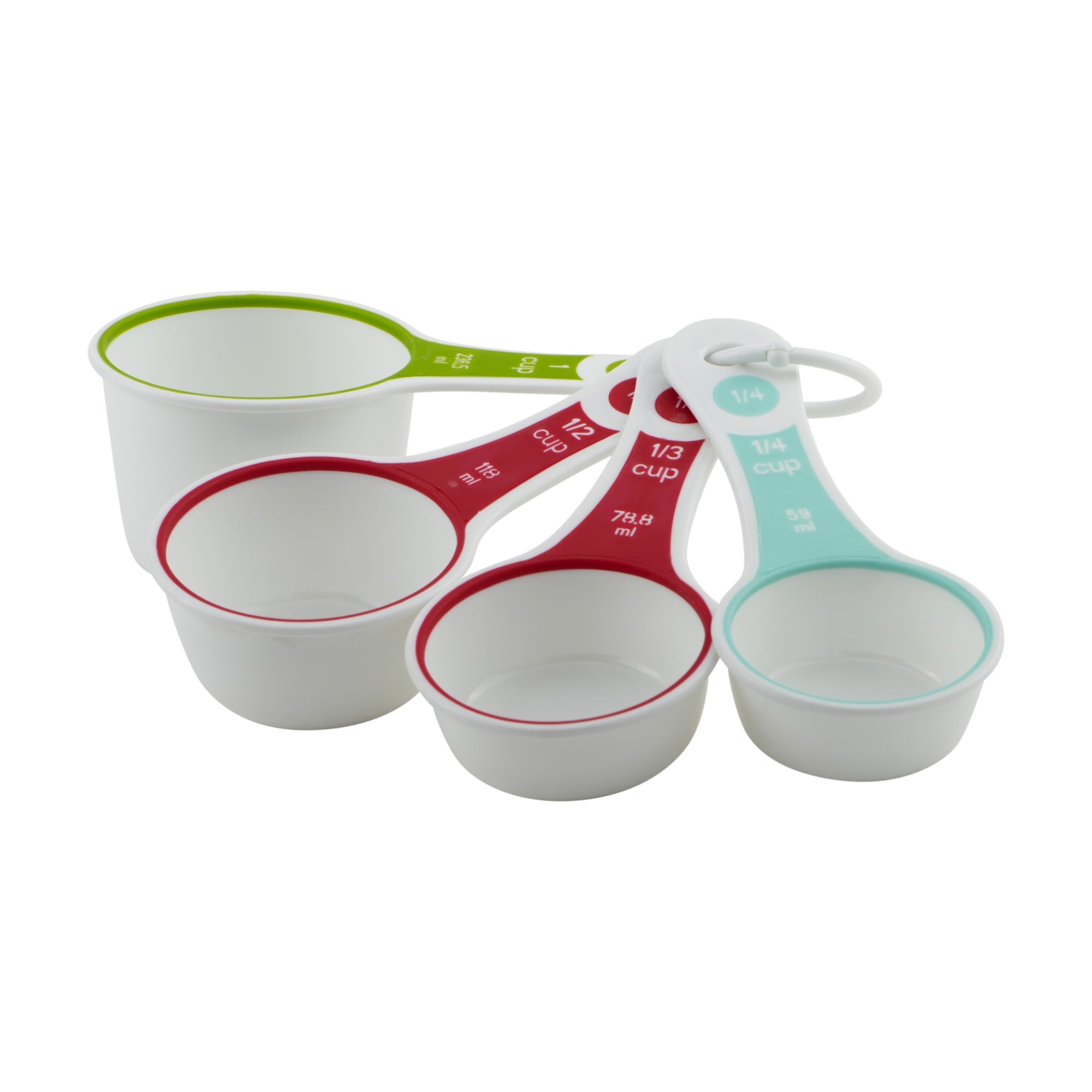 Time-Saving (3 pack) 4-Piece Measuring Cups Set, Multicolor - Multi-Functional Manual Food Chopper & Slicer Detail