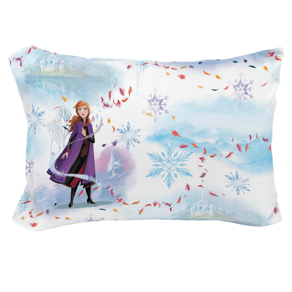Fluffy Down Alternative Frozen Winter Frost Adventures 2-Piece Twin/Full Reversible Comforter Set, Polyester Microfiber, Blue & Purple - All-Season Down Alternative Comforter Insert Detail