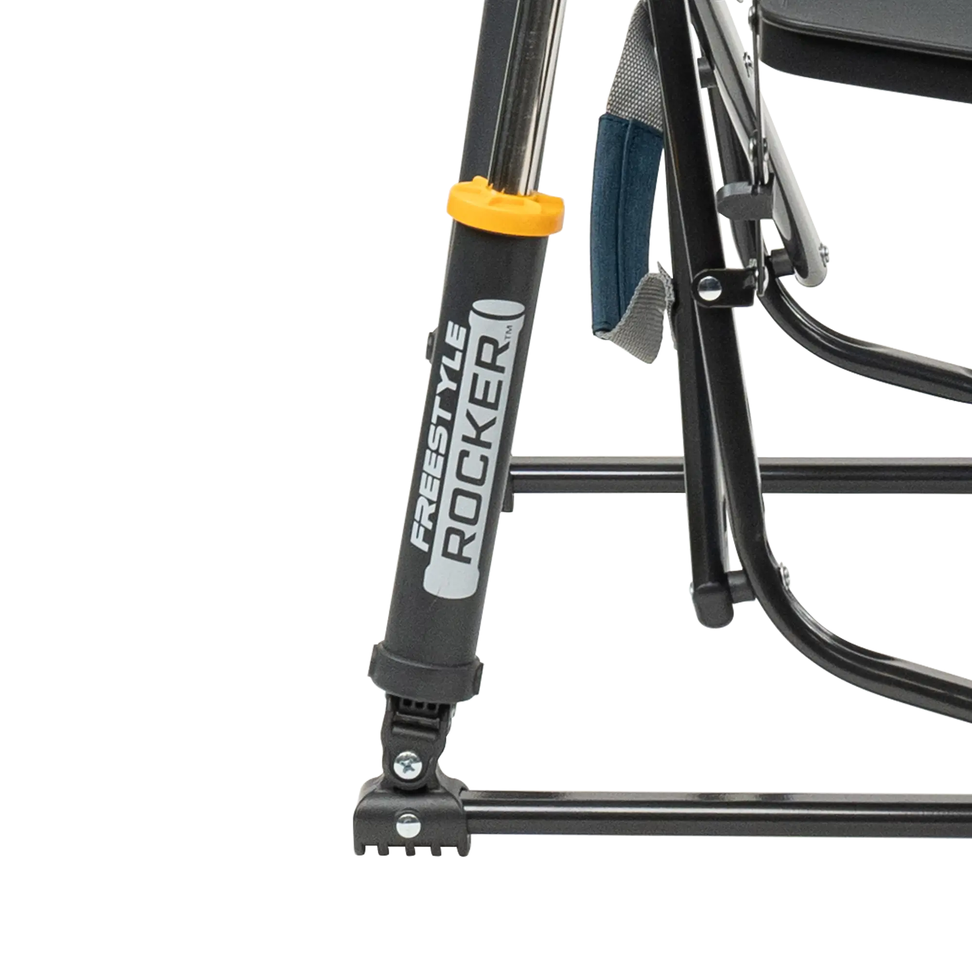 Smooth Motion Freestyle Rocker with Side Table - Choice 853 - Patented Spring-Action Rocking Chair for Camping Detail