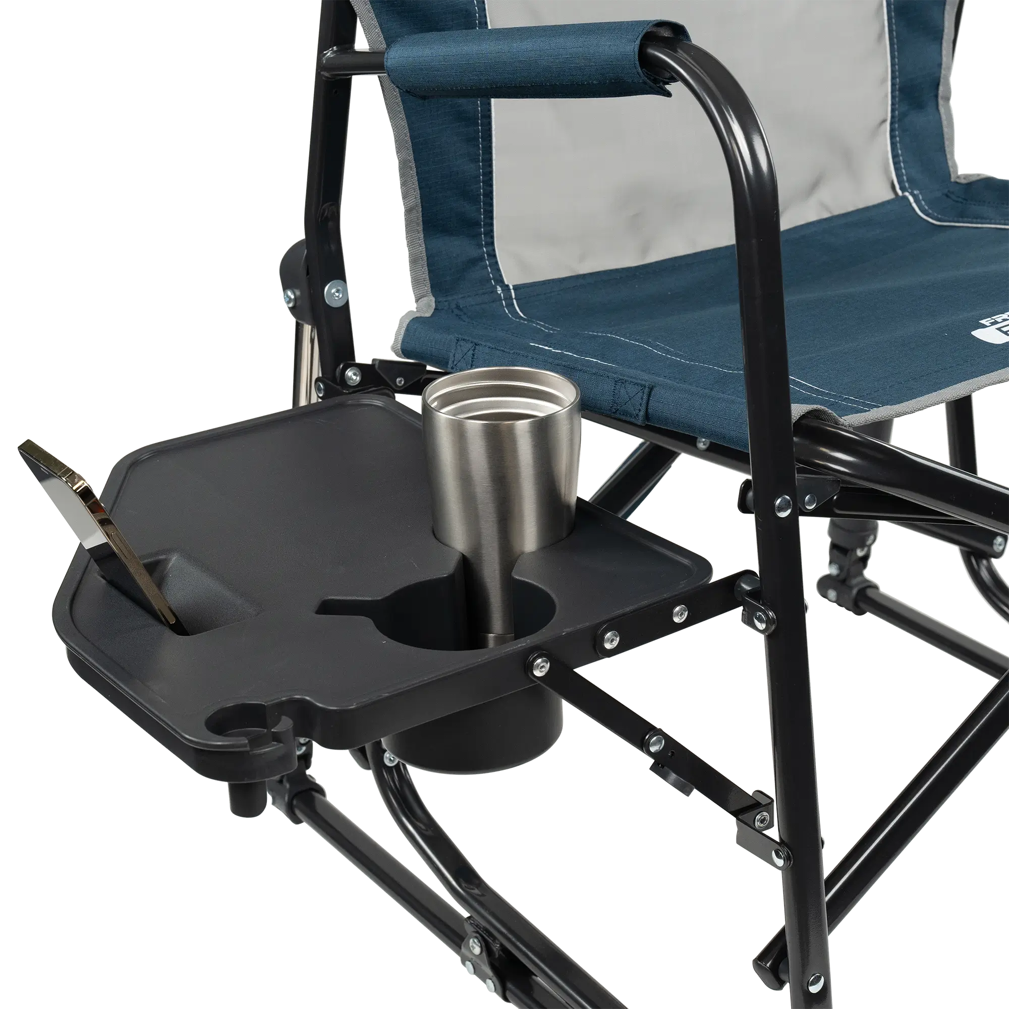 Smooth Motion Freestyle Rocker with Side Table - Choice 853 - Patented Spring-Action Rocking Chair for Camping Detail