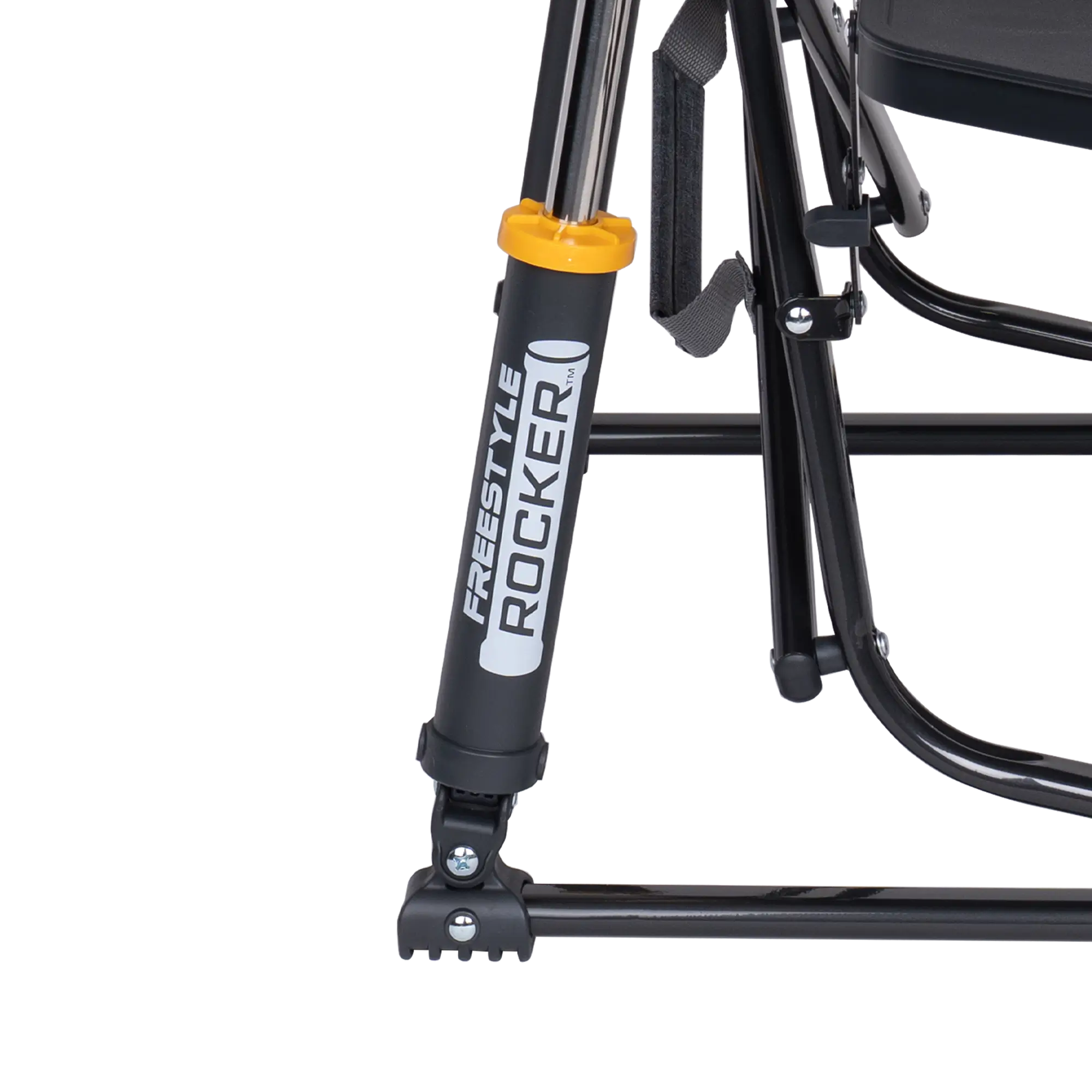 Smooth Motion Freestyle Rocker with Side Table - Choice 853 - Patented Spring-Action Rocking Chair for Camping Detail