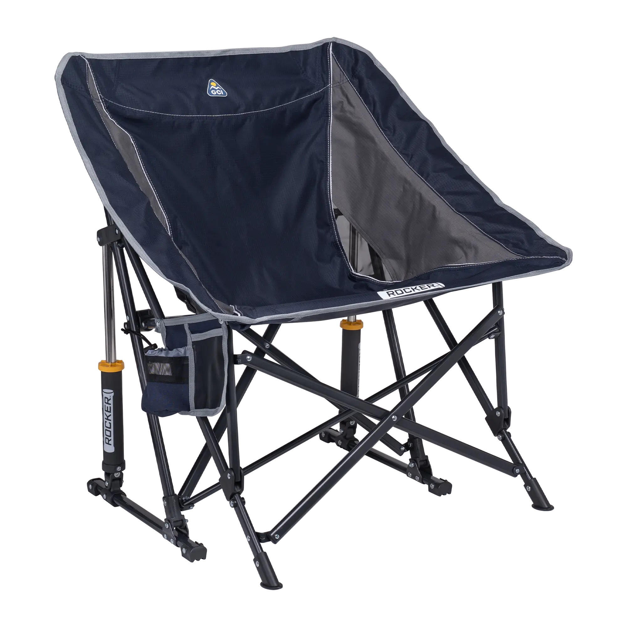 Heavy-Duty Freestyle Pod Rocker - Choice 933 - RoadTrip Rocker Smooth Motion Camp Chair - Indigo
