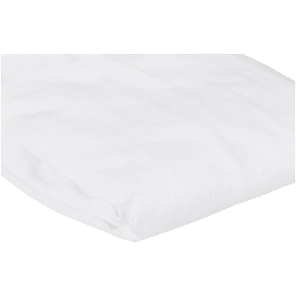 Wrinkle-Resistant TL Care 100% Natural Breathable Cotton Jersey Knit Fitted Bassinet Sheet, White, 15" x 33", Soft Breathable, for Boys... - Breathable Egyptian Cotton Flat & Fitted Sheets Detail