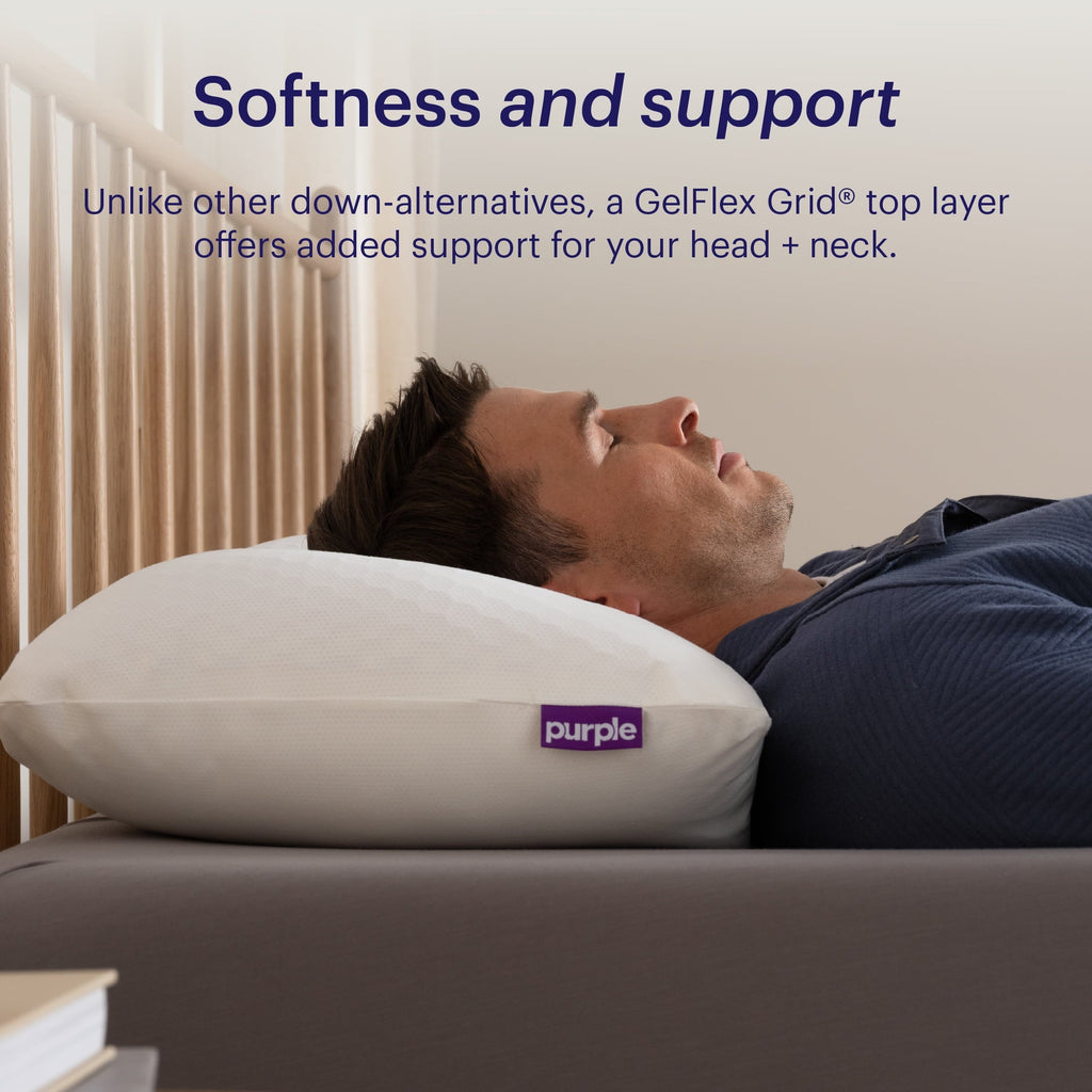 Hotel Collection GridCloud Pillow, Honeycomb Gelflex Top Layer, Hypoallergenic, Down - Alternative - Orthopedic Shredded Foam Bed Pillow Set Detail