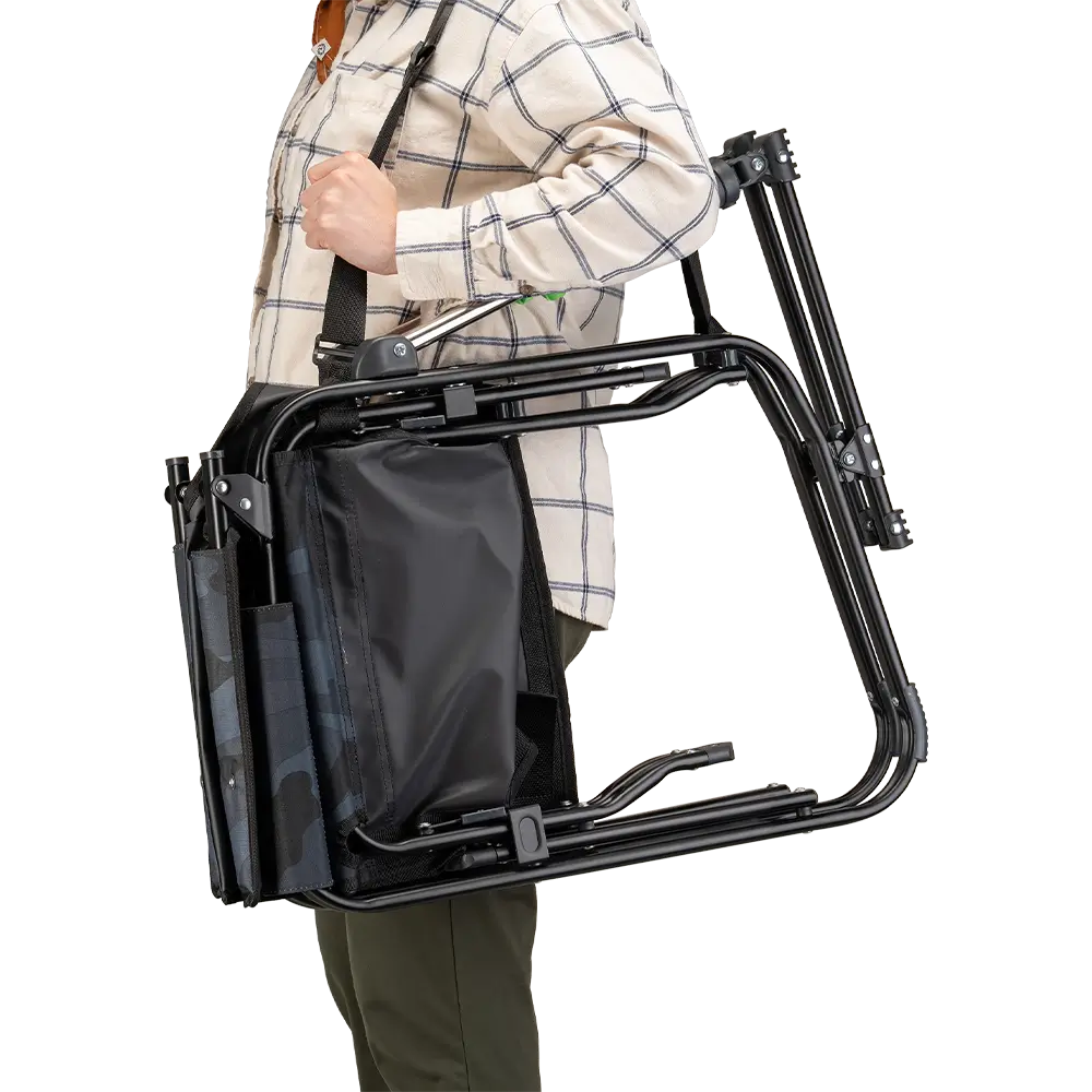 Luxury Camp Stowaway Rocker - Choice 794 - RoadTrip Rocker Smooth Motion Camp Chair Detail