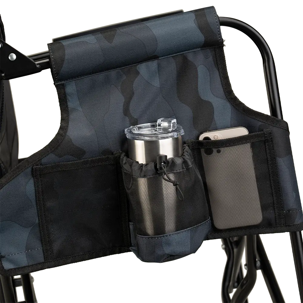 Luxury Camp Stowaway Rocker - Choice 794 - RoadTrip Rocker Smooth Motion Camp Chair Detail