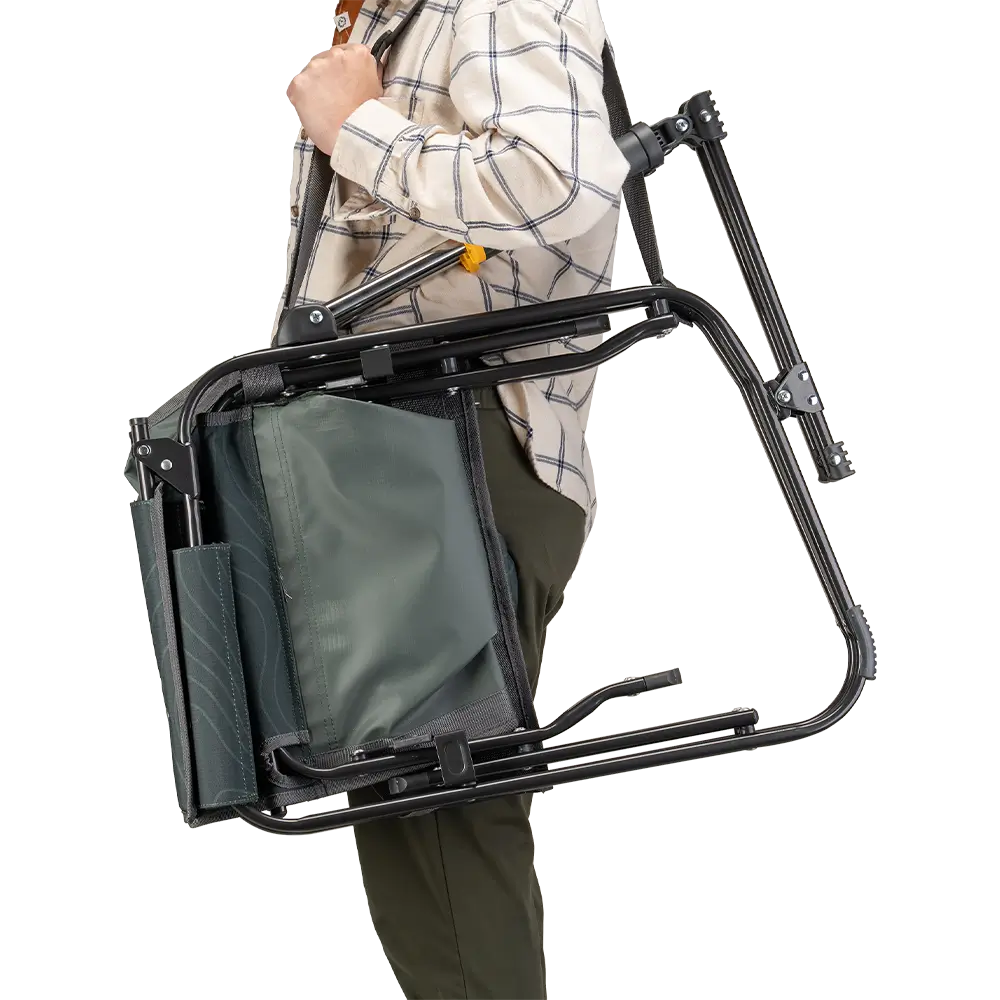 Luxury Camp Stowaway Rocker - Choice 794 - RoadTrip Rocker Smooth Motion Camp Chair Detail