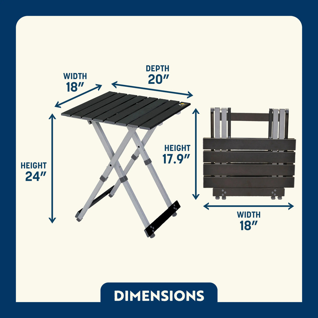 Heavy-Duty Grilling Compact Camp Table 20 - Choice 513 - Portable Camping Table with Heat-Resistant Countertop Detail
