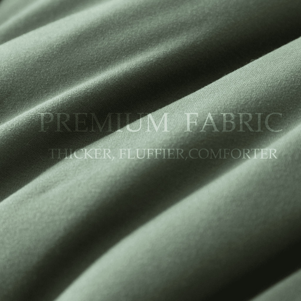 Hypoallergenic Cloud 3-Piece Twin Size Comforter Set, Green Down Alternative Reversible Bedding Set, All-Season Quilted Soft Comforter wit... - Luxurious Quilted Duvet Cover Set Detail