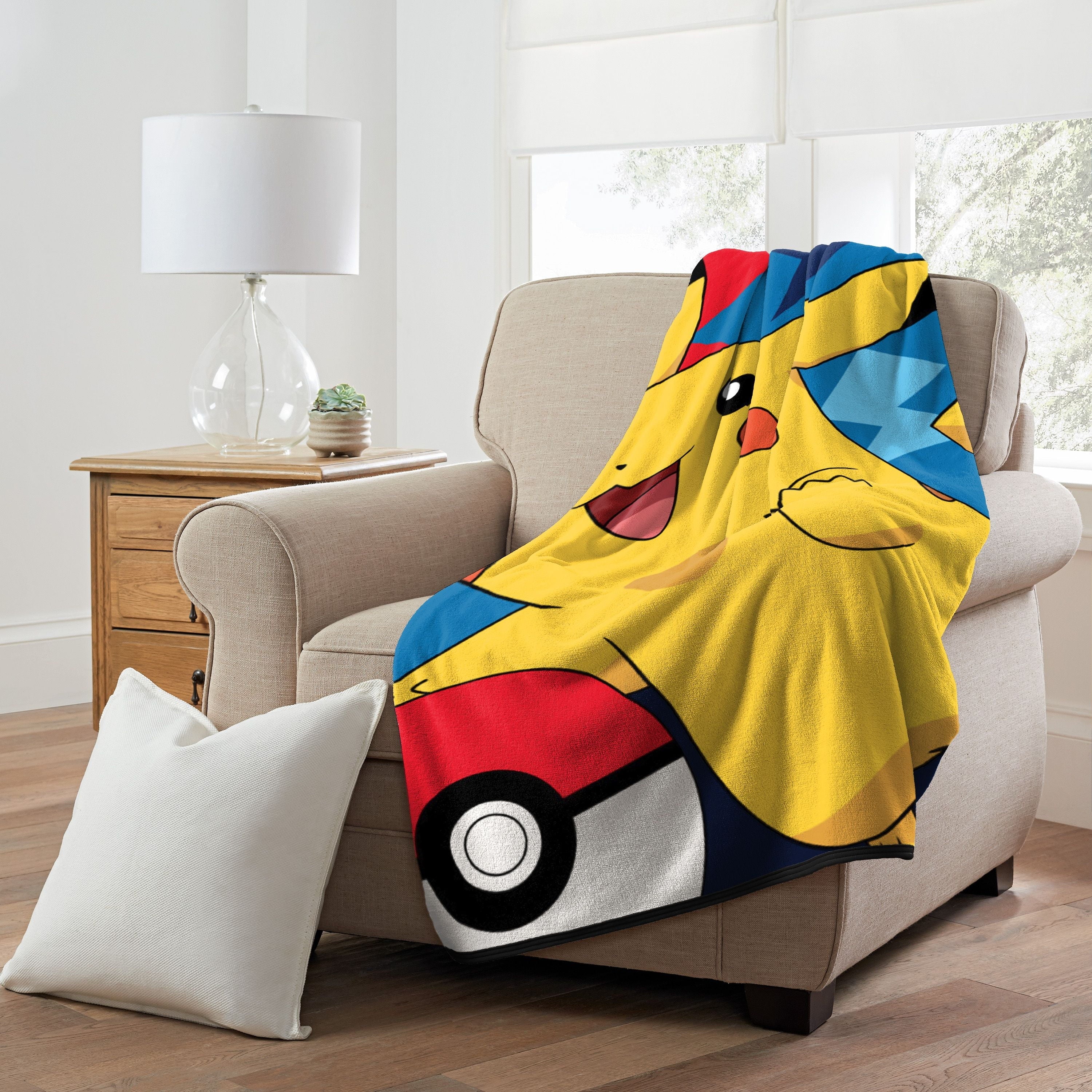 Lightweight Warm Throw Blanket, "Quick Capture", Micro Raschel, 46in x 60in, 1 Each - Cozy Fleece Throw Blanket for Couch & Bed Detail