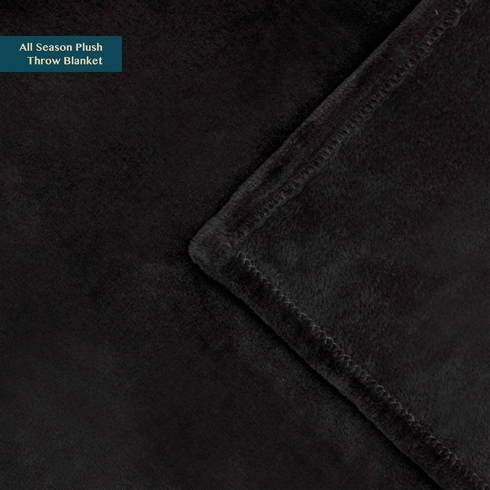 Lightweight Warm Fleece Blanket Throw | Super Soft, Plush, Luxury Flannel Throw | Lightweight Microfiber Blanket for Sofa Couch Bed 50... - Super Soft Reversible Sherpa Flannel Blanket Detail