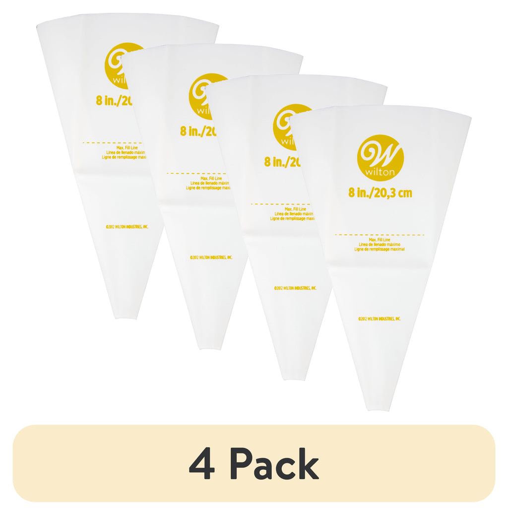 Multi-Functional (4 pack) Reusable Featherweight Decorating Piping Bag, Plastic, 8-in. - Multi-Functional Manual Food Chopper & Slicer - Default Title