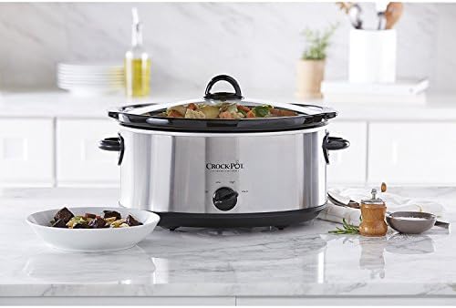 Oval Ceramic Crock-Pot 7 Quart Oval Manual Slow Cooker – Stainless Steel S29K - Digital Crock Pot Slow Cooker for Family Meals Detail