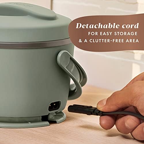 Leak-Proof Crock-Pot Portable Electric Lunch Box Food Warmer – Green S21D - Leak-Proof Heated Bento Box Lunch Warmer Detail