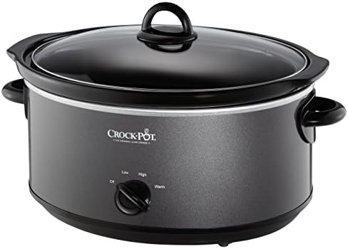 Programmable Crock-Pot 7 Quart Slow Cooker – Charcoal S09Q - Programmable Slow Cooker with Oval Ceramic Pot - Default Title