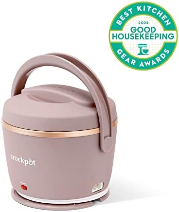Mini Personal Crock-Pot Electric Lunch Box Food Warmer 20oz – Blush Pink S18G - Mini Personal Food Warmer for Healthy Meal Prep Detail