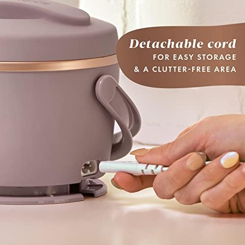 Mini Personal Crock-Pot Electric Lunch Box Food Warmer 20oz – Blush Pink S18G - Mini Personal Food Warmer for Healthy Meal Prep Detail