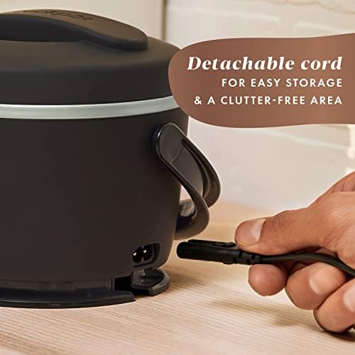 Portable Electric Crock-Pot Electric Lunch Box Food Warmer 20oz – Black S26G - Leak-Proof Heated Bento Box Lunch Warmer Detail