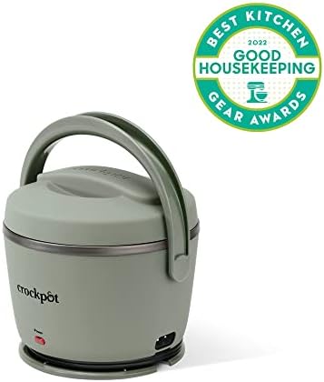 Leak-Proof Crock-Pot Portable Electric Lunch Box Food Warmer – Green S21D - Leak-Proof Heated Bento Box Lunch Warmer Detail