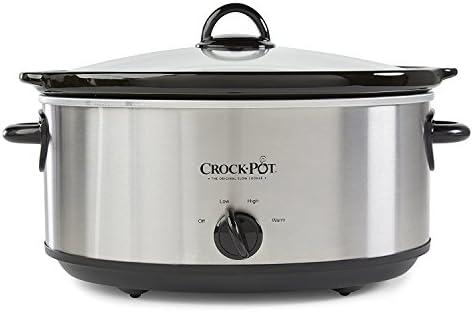 Oval Ceramic Crock-Pot 7 Quart Oval Manual Slow Cooker – Stainless Steel S29K - Digital Crock Pot Slow Cooker for Family Meals Detail