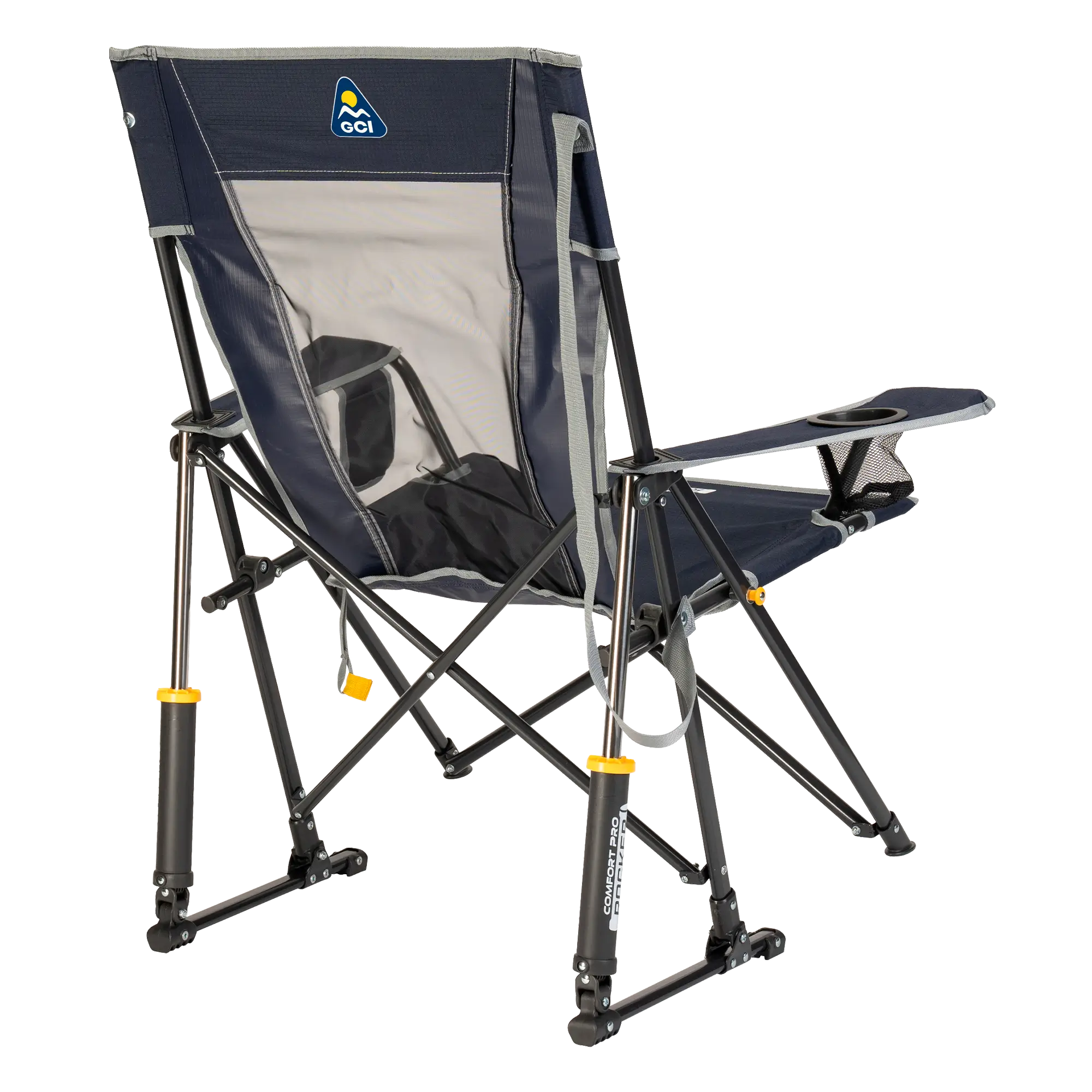 Smooth Motion Comfort Pro Rocker - Choice 375 - Patented Spring-Action Rocking Chair for Camping Detail