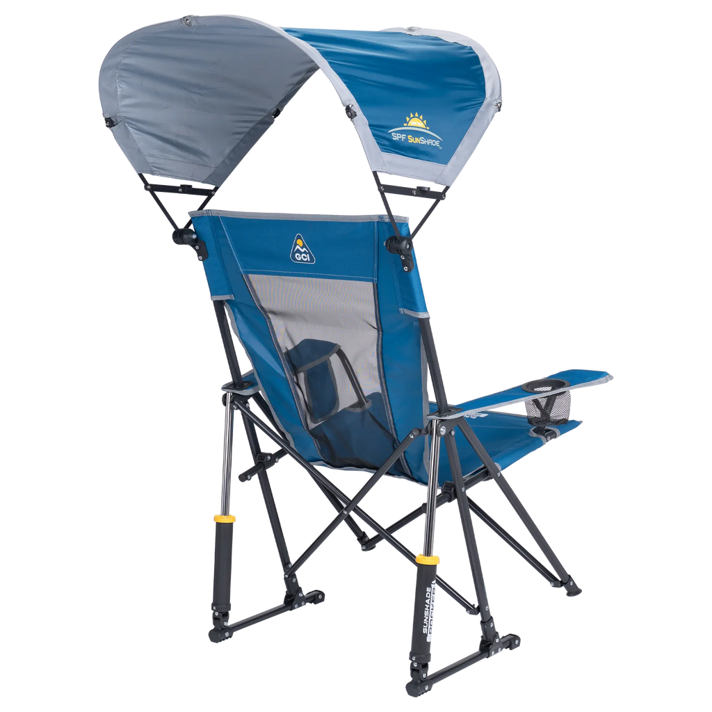 Luxury Camp SunShade Rocker - Choice 550 - Freestyle Rocker Portable Outdoor Folding Chair Detail