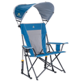 Luxury Camp SunShade Rocker - Choice 550 - Freestyle Rocker Portable Outdoor Folding Chair - Neptune Blue
