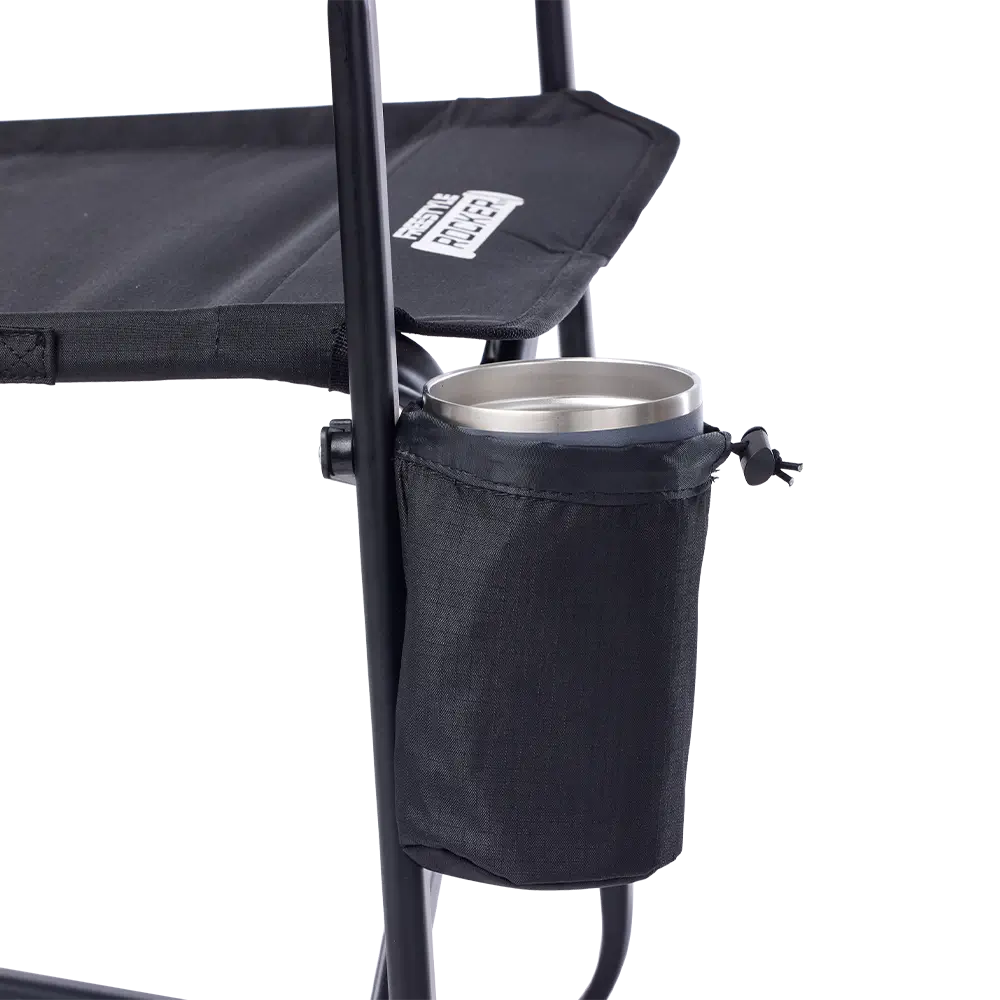 Premium All-Weather Freestyle Rocker Elite - Choice 460 - Heavy-Duty Kickback Rocker with Beverage Holder Detail