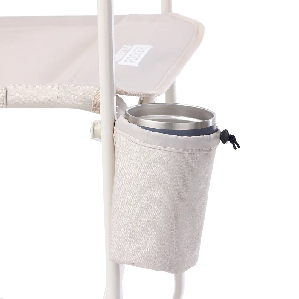 Premium All-Weather Freestyle Rocker Elite - Choice 460 - Heavy-Duty Kickback Rocker with Beverage Holder Detail