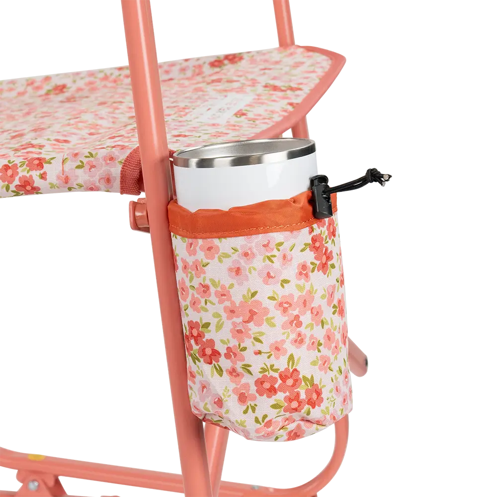 Premium All-Weather Freestyle Rocker Elite - Choice 460 - Heavy-Duty Kickback Rocker with Beverage Holder Detail