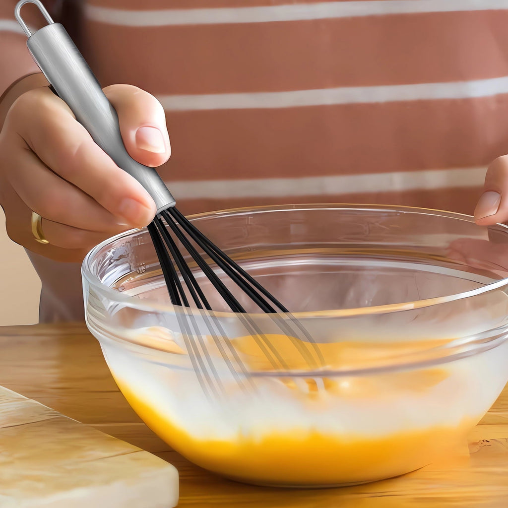 Multi-Functional Silicone Cooking Utensils Set - 446°F Heat Resistant Kitchen Utensils,Turner Tongs,Spatula,Spoon,Brush,Whisk,Ki... - Premium Stainless Steel Garlic Presser & Peeler Detail