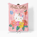 Lightweight Warm Floral Grace 46 x 60 Coral Fleece Kids Throw Blanket - Soft Bedding Accessories - Super Soft Reversible Sherpa Flannel Blanket - Default Title