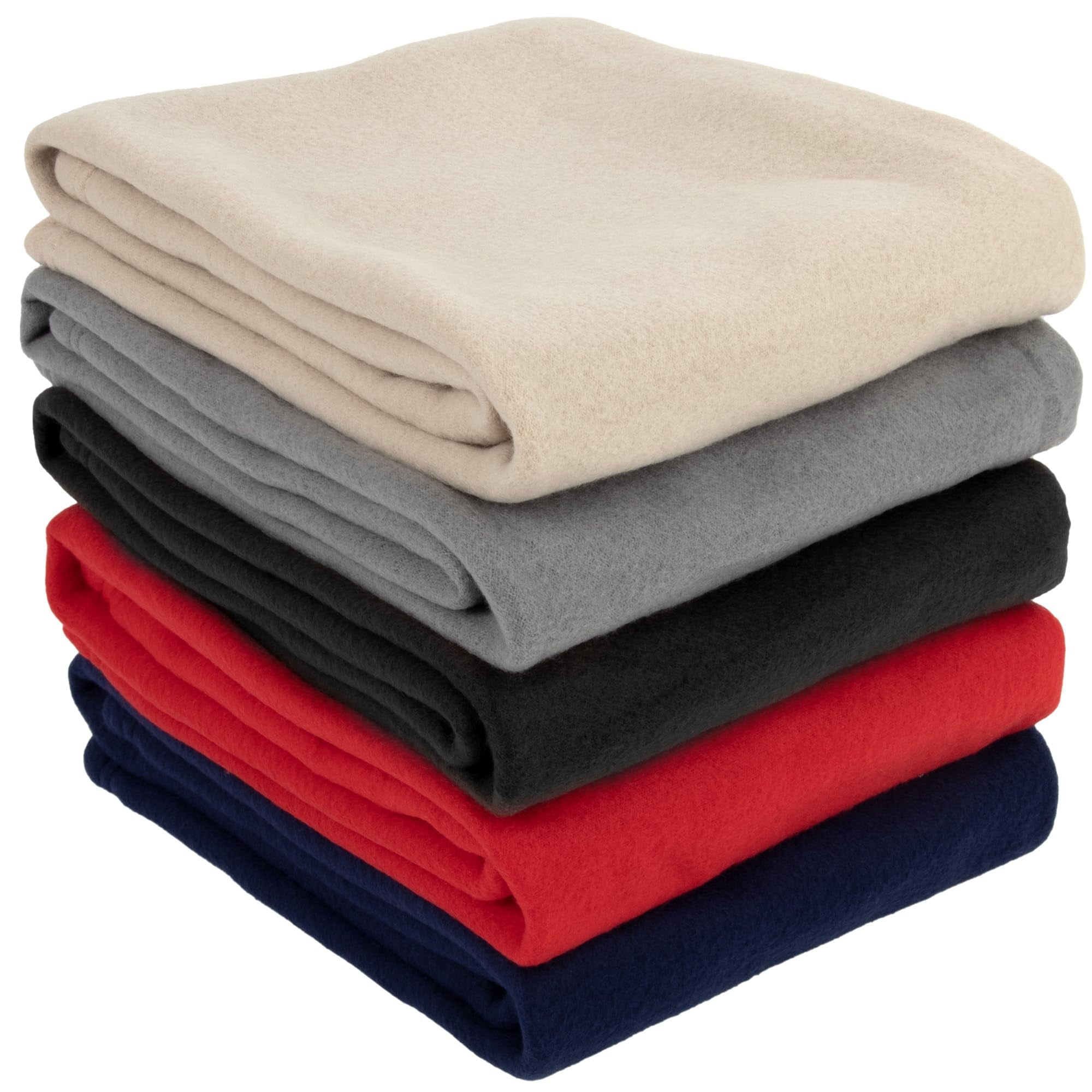 Decorative Knitted 24 pack Adult Soft Fleece 40"L x 30"L Twin Throw Blankets for Homeless, Wedding Favors, Home in Assorted Colors - Lightweight Plush Warm Blanket for All Seasons Detail