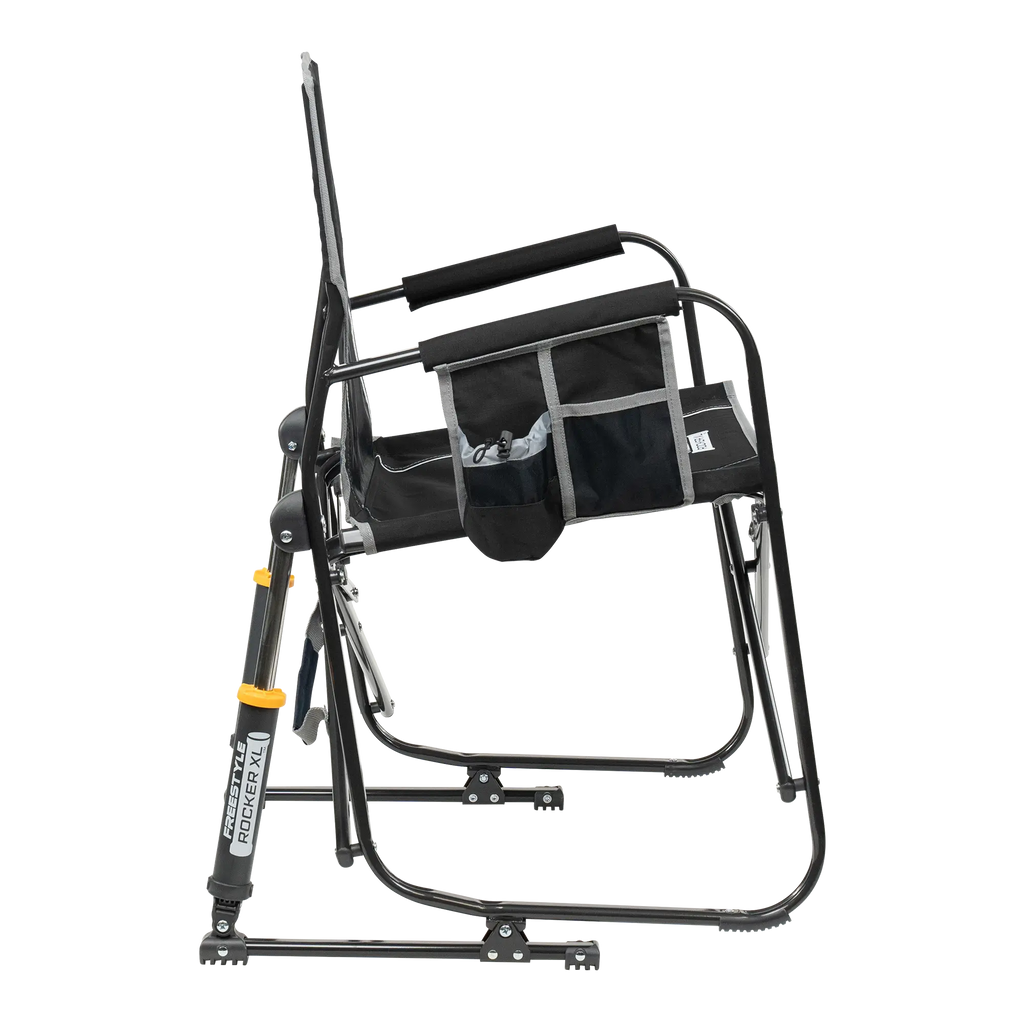 Patented Spring-Action Freestyle Rocker XL - Choice 552 - Heavy-Duty Kickback Rocker with Beverage Holder Detail