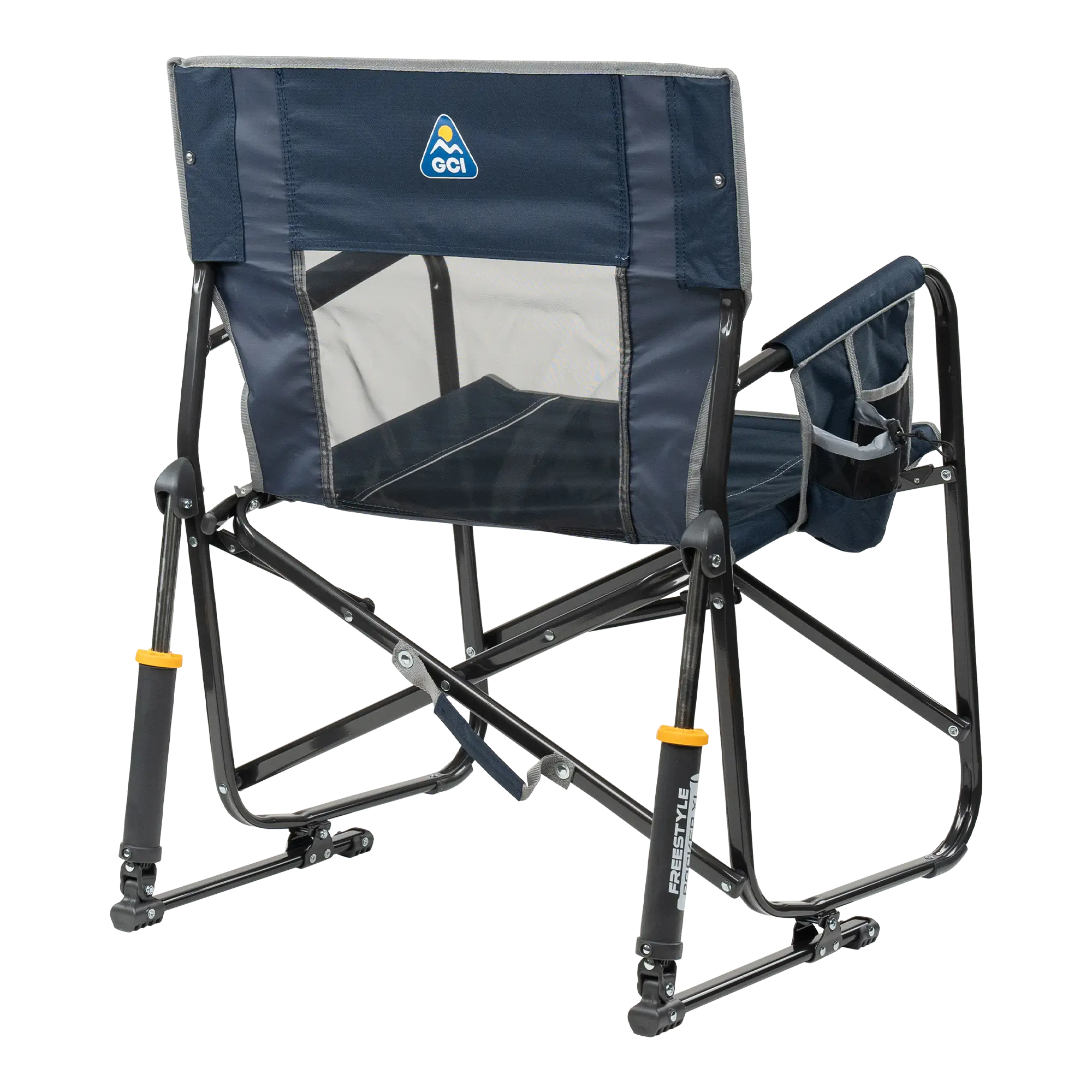 Patented Spring-Action Freestyle Rocker XL - Choice 552 - Heavy-Duty Kickback Rocker with Beverage Holder Detail