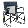 Patented Spring-Action Freestyle Rocker XL - Choice 552 - Heavy-Duty Kickback Rocker with Beverage Holder - Indigo