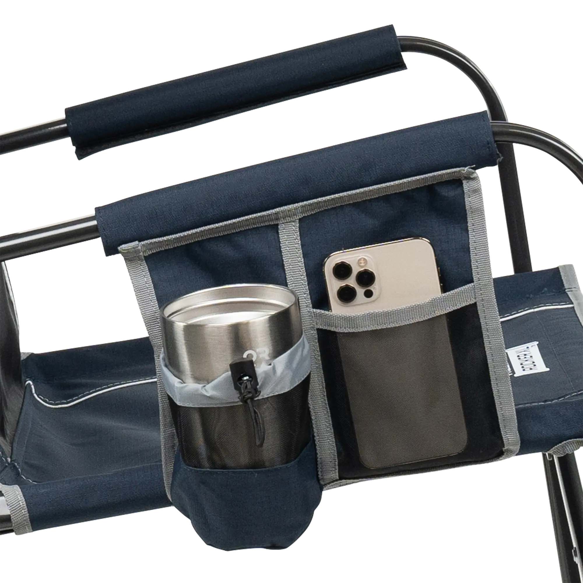 Patented Spring-Action Freestyle Rocker XL - Choice 552 - Heavy-Duty Kickback Rocker with Beverage Holder Detail