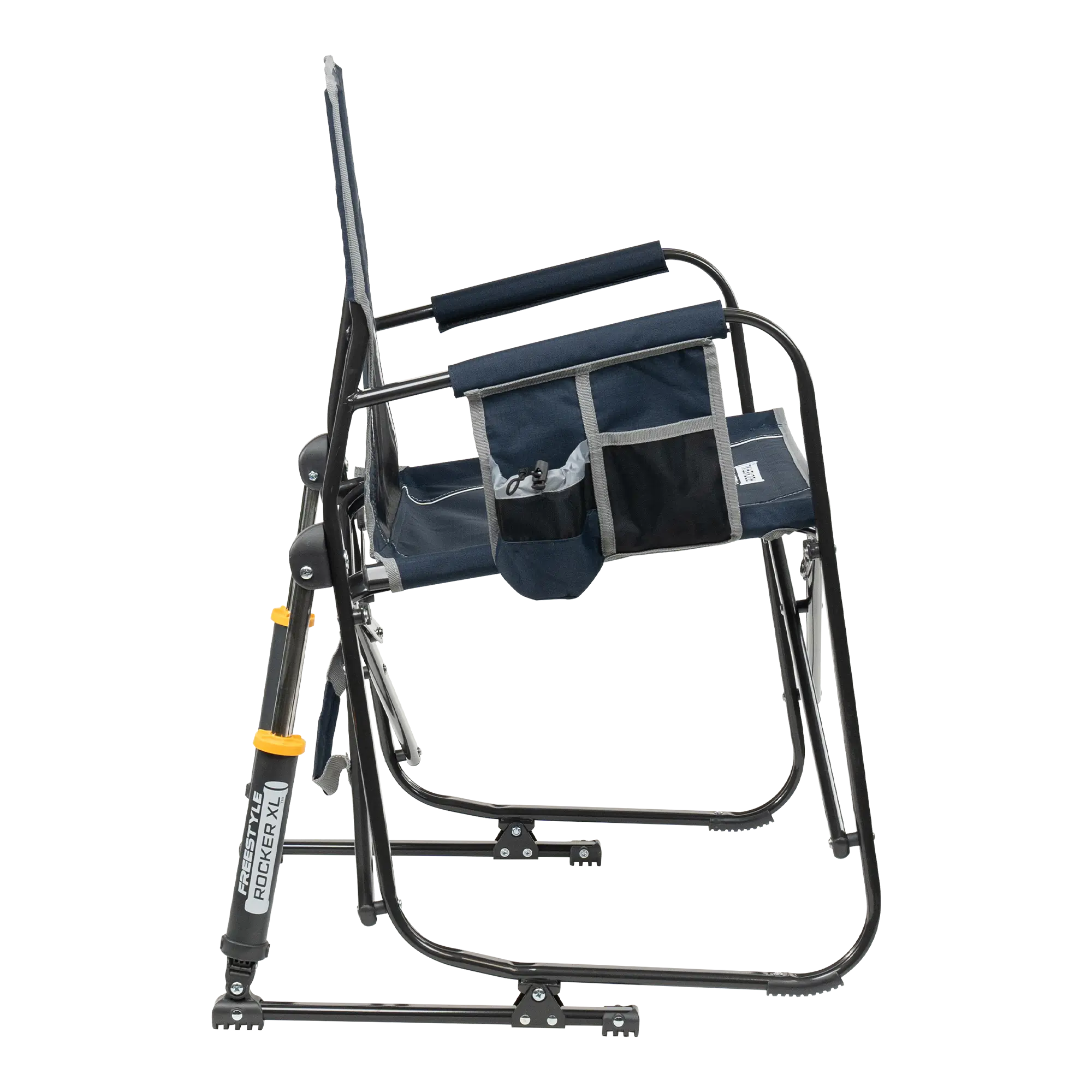 Patented Spring-Action Freestyle Rocker XL - Choice 552 - Heavy-Duty Kickback Rocker with Beverage Holder Detail
