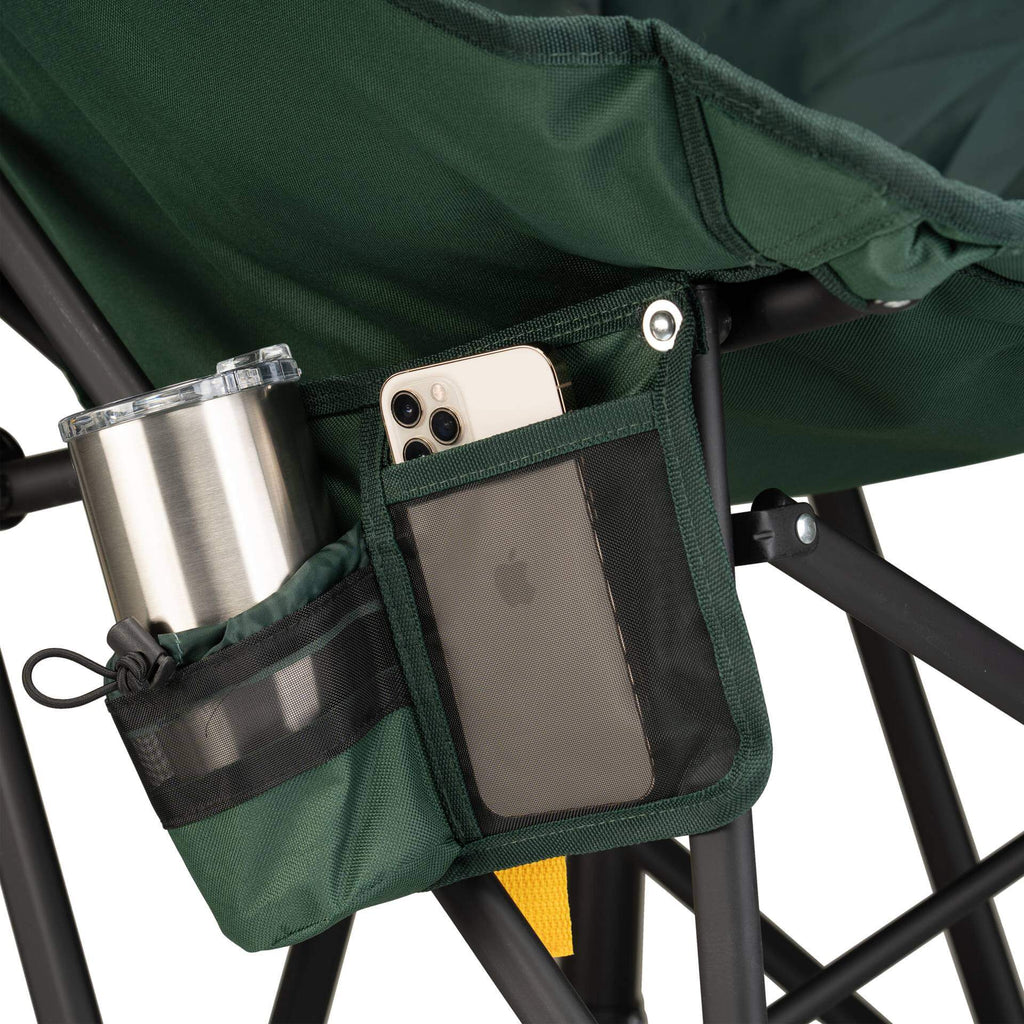 Smooth Motion Puff Rocker - Choice 731 - Patented Spring-Action Rocking Chair for Camping Detail