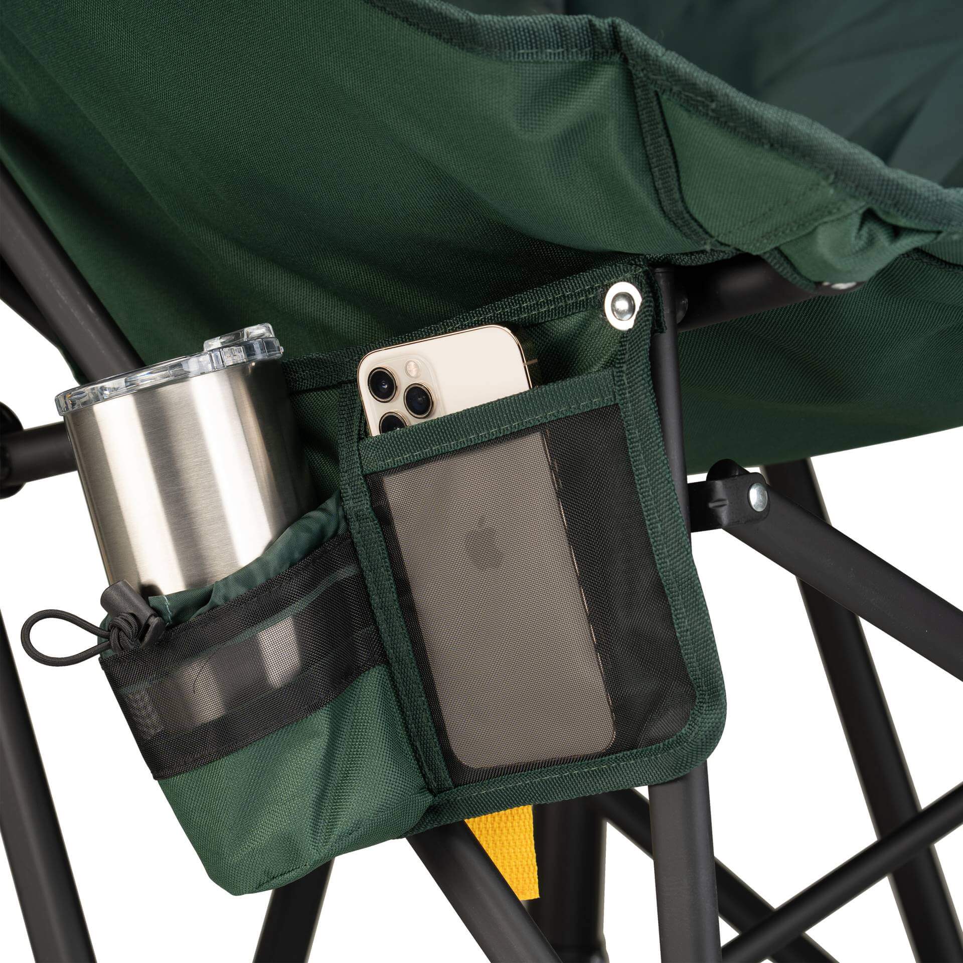 Smooth Motion Puff Rocker - Choice 731 - Patented Spring-Action Rocking Chair for Camping Detail