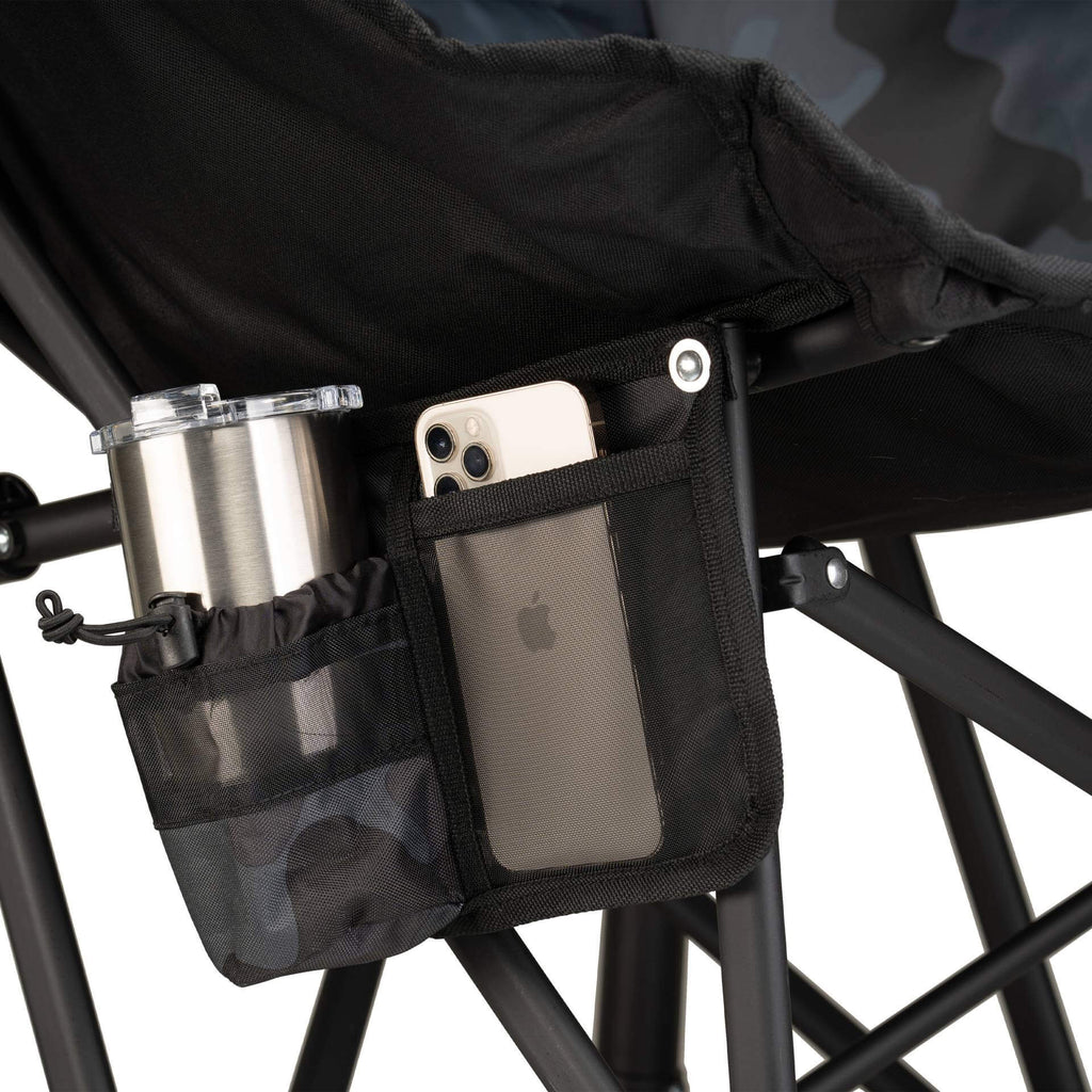 Smooth Motion Puff Rocker - Choice 731 - Patented Spring-Action Rocking Chair for Camping Detail