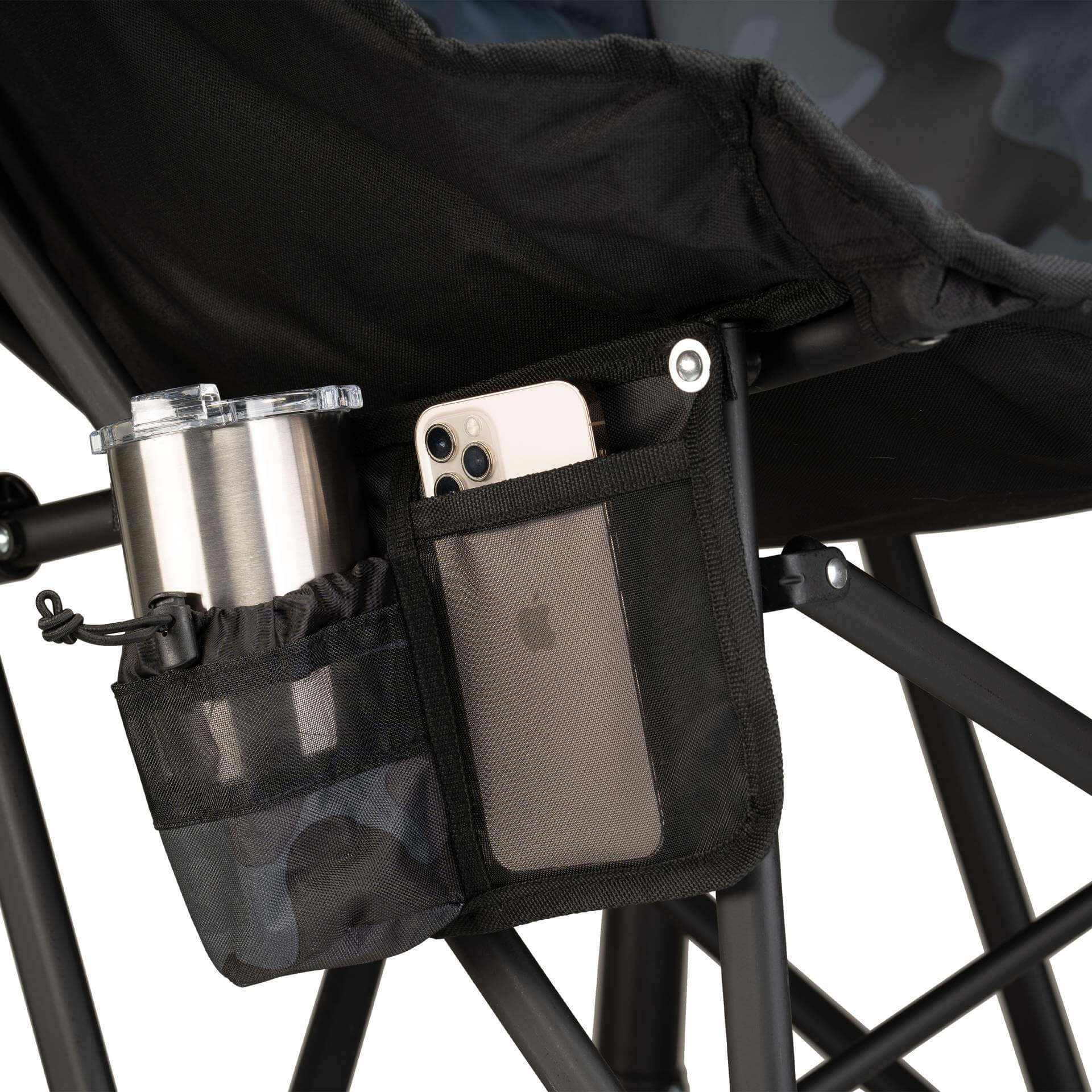 Smooth Motion Puff Rocker - Choice 731 - Patented Spring-Action Rocking Chair for Camping Detail